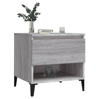 Grey Sonoma Side Table - 50x46x50 cm, Engineered Wood