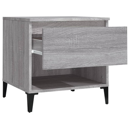 Grey Sonoma Side Table - 50x46x50 cm, Engineered Wood