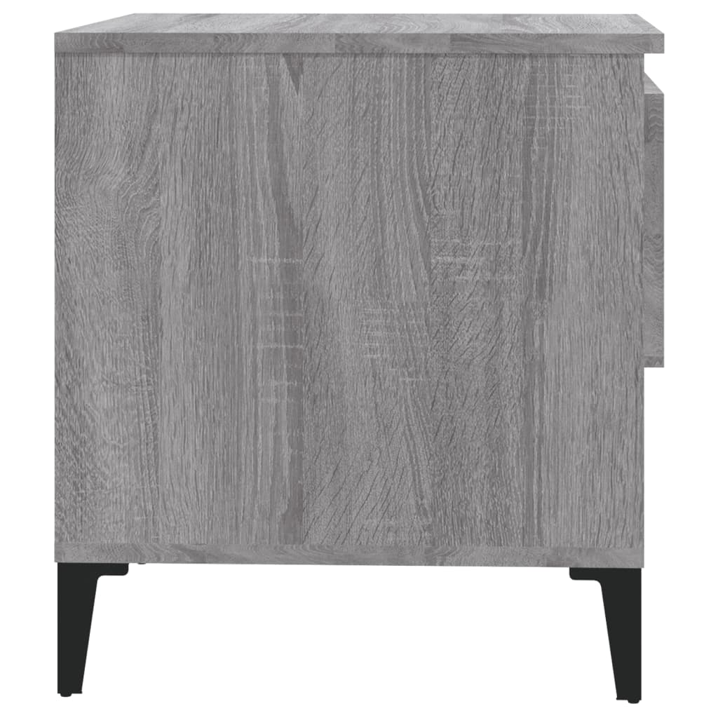 Grey Sonoma Side Table - 50x46x50 cm, Engineered Wood