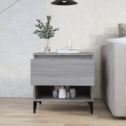 Grey Sonoma Side Table - 50x46x50 cm, Engineered Wood