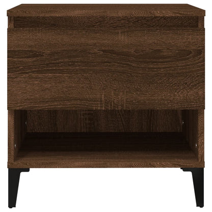 Brown Oak Side Table - Engineered Wood, 50x46x50 cm