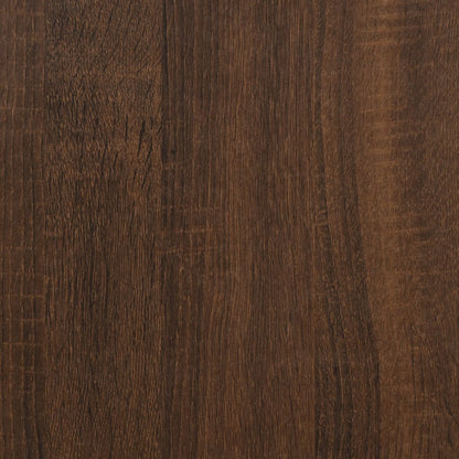 2-Piece Oak Brown Side Tables - Engineered Wood, 50x46x50 cm