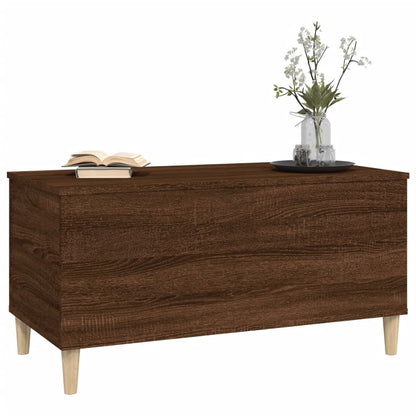 Coffee Table Brown Oak 90x44.5x45 cm Engineered Wood
