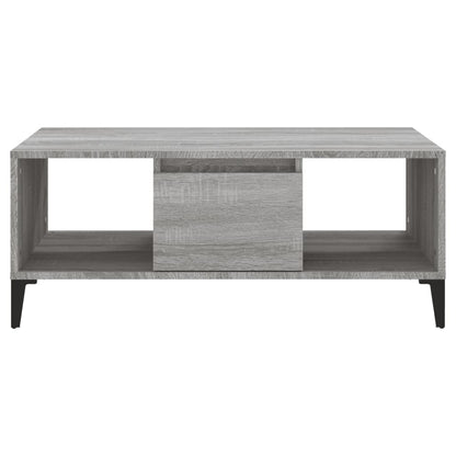 Coffee Table Grey Sonoma 90x50x36.5 cm Engineered Wood