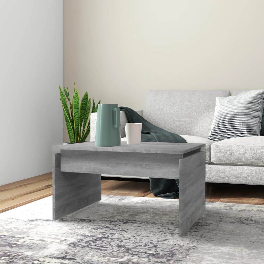 Coffee Table Grey Sonoma 68x50x38 cm Engineered Wood