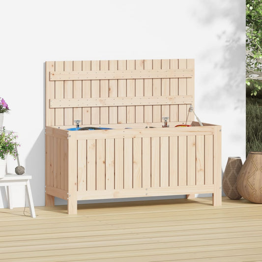 Solid Wood Pine Garden Storage Box 108x42.5x54 cm