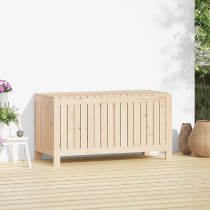 Solid Wood Pine Garden Storage Box 115x49x60 cm - Durable & Stylish