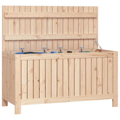 Solid Wood Pine Garden Storage Box 115x49x60 cm - Durable & Stylish