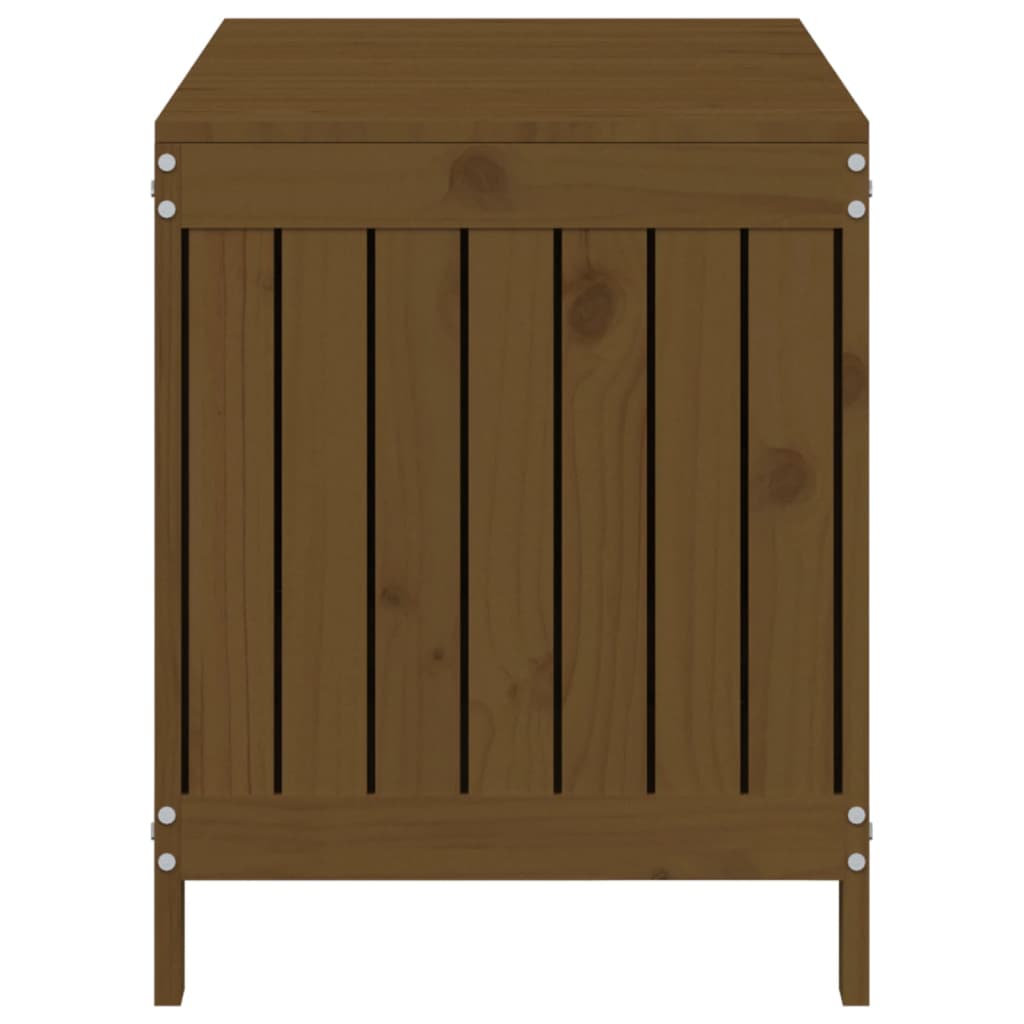 Solid Pine Garden Storage Box - Honey Brown, 115x49x60 cm
