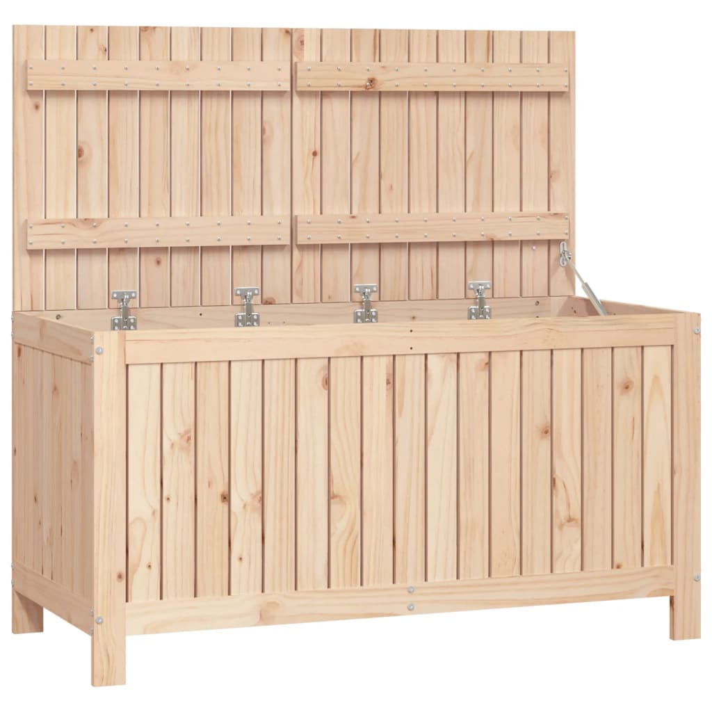 Solid Pine Garden Storage Box 121x55x64 cm – Durable & Stylish