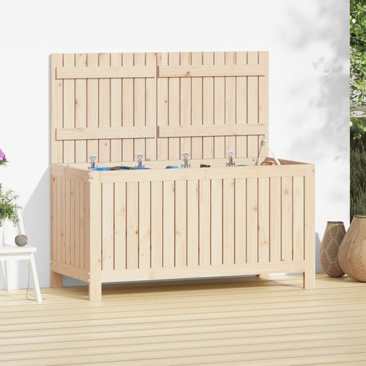 Solid Pine Garden Storage Box 121x55x64 cm – Durable & Stylish