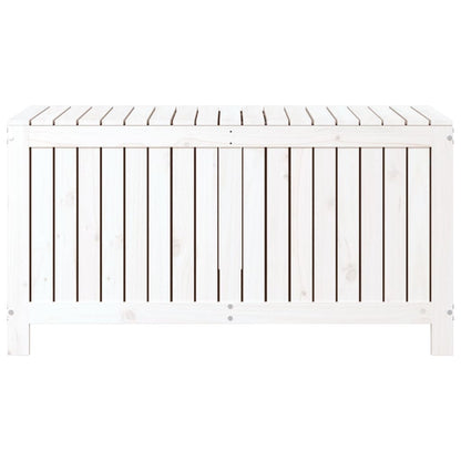 White Solid Pine Garden Storage Box - 121x55x64 cm
