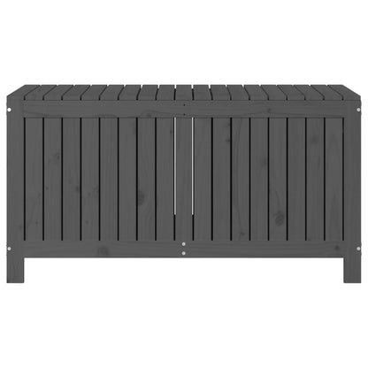 Solid Pine Garden Storage Box in Grey - 121x55x64 cm