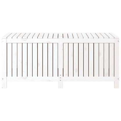 White Solid Pine Garden Storage Box 147x68x64 cm