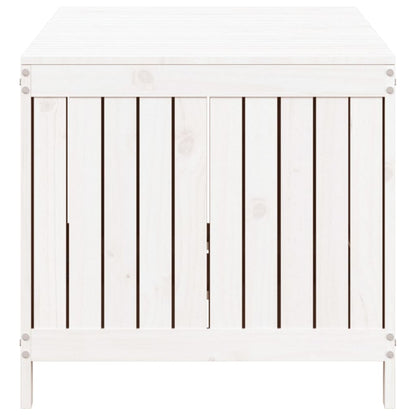 White Solid Pine Garden Storage Box 147x68x64 cm
