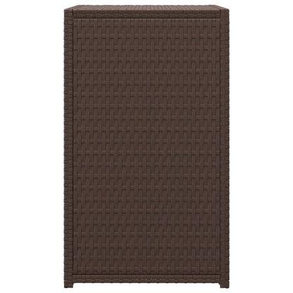 C Table Brown 40x35x60 cm Poly Rattan
