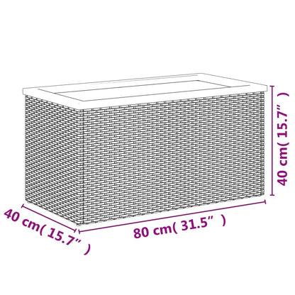 Black Poly Rattan Planter - Durable & Stylish Outdoor Decor