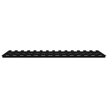 Solid Pine Wood Bed Frame - Black 100x200 cm (No Mattress)