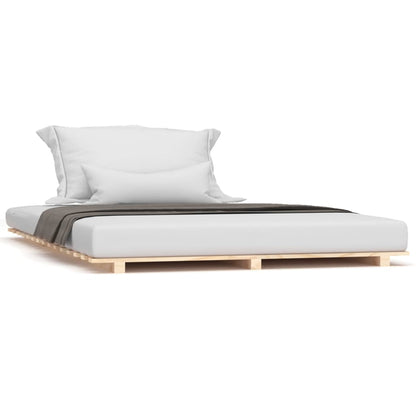 King Size Solid Pine Wood Bed Frame 150x200 cm - No Mattress Included