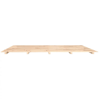 Solid Pine Bed Frame 160x200 cm - No Mattress Included