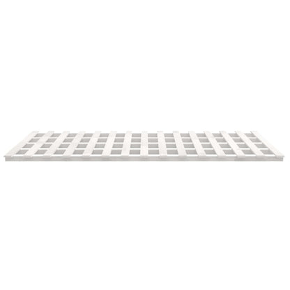Solid Pine Wood Super King Bed Frame, White 180x200 cm