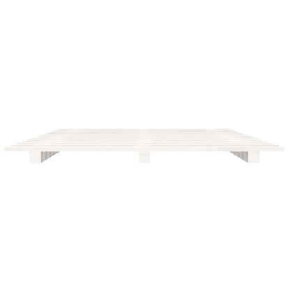 White Solid Pine Single Bed Frame 90x190 cm - No Mattress Included