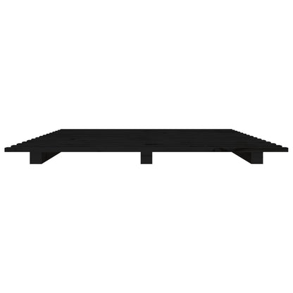 Solid Pine Black Bed Frame - Small Single 75x190 cm