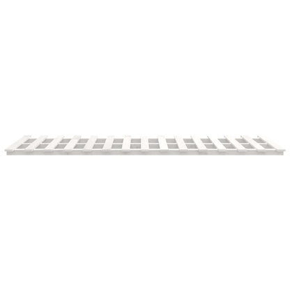 White Solid Pine Wood Bed Frame 120x190 cm - Small Double