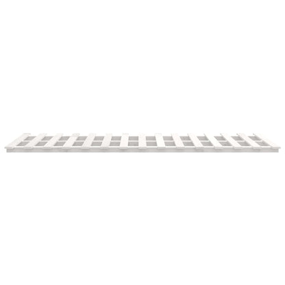 White Solid Pine Bed Frame 135x190 cm Double - No Mattress Included