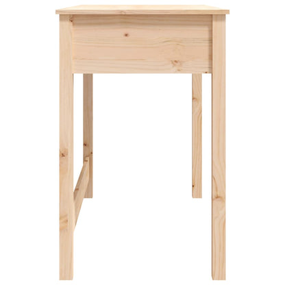 Solid Pine Desk with Drawers, 100x50x78 cm - Natural Wood Finish