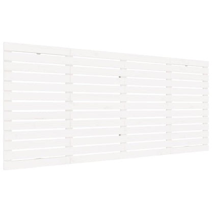 Solid Wood Pine Wall Headboard, White - 206x3x91.5 cm