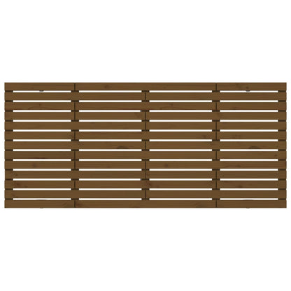 Solid Pine Wall Headboard - Honey Brown, 206x3x91.5 cm