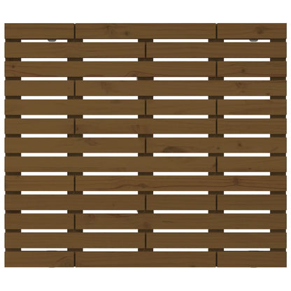 Solid Pine Wall Headboard, Honey Brown 126x3x91.5 cm