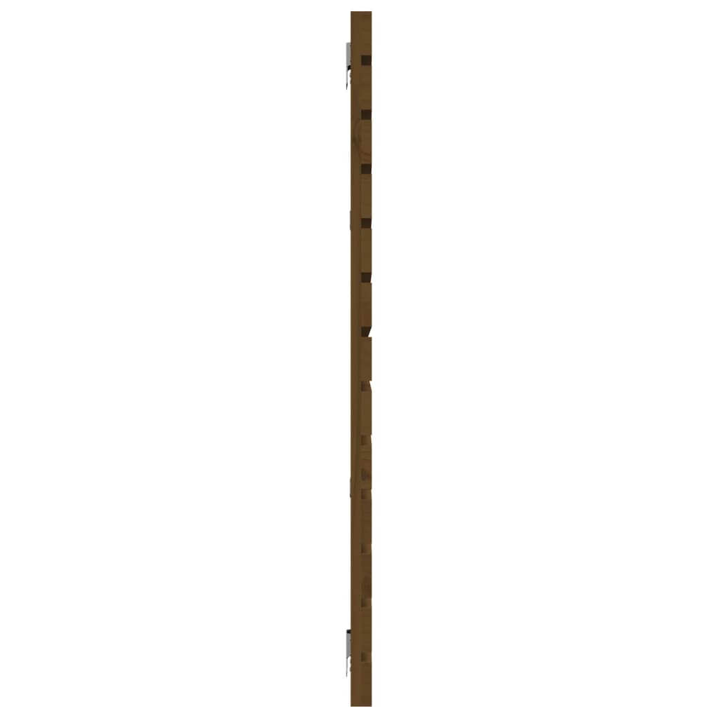 Solid Pine Wood Wall Headboard, Honey Brown 156x3x91.5 cm