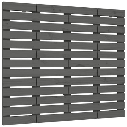 Solid Wood Grey Wall Headboard 81x3x91.5 cm - Pine Elegance
