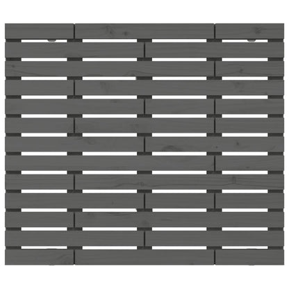 Solid Wood Grey Wall Headboard 81x3x91.5 cm - Pine Elegance