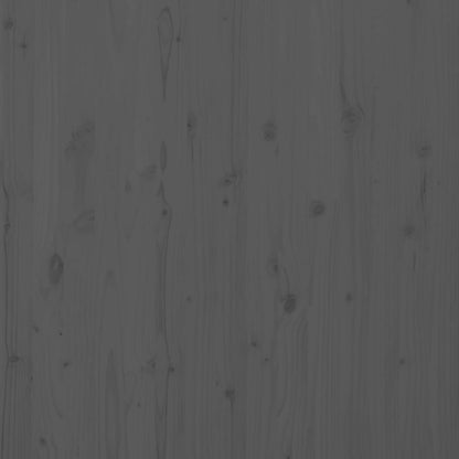 Solid Wood Grey Wall Headboard 81x3x91.5 cm - Pine Elegance
