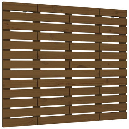 Solid Pine Wall Headboard - Honey Brown, 81x3x91.5 cm