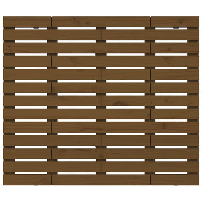 Solid Pine Wall Headboard - Honey Brown, 81x3x91.5 cm