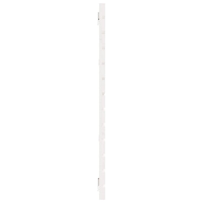 White Solid Pine Wood Wall Headboard, 166x3x91.5 cm