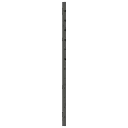 Solid Wood Pine Wall Headboard - 166x3x91.5 cm, Grey Finish