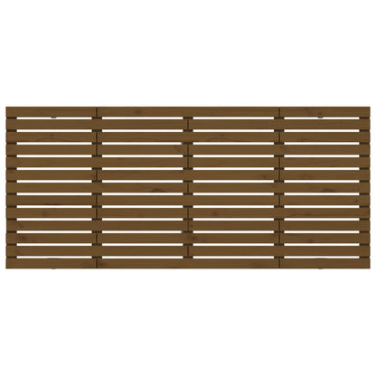 Solid Pine Wall Headboard, Honey Brown, 166x3x91.5 cm