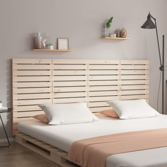 Solid Pine Wall Headboard, 186x3x91.5 cm, Elegant Wood Finish