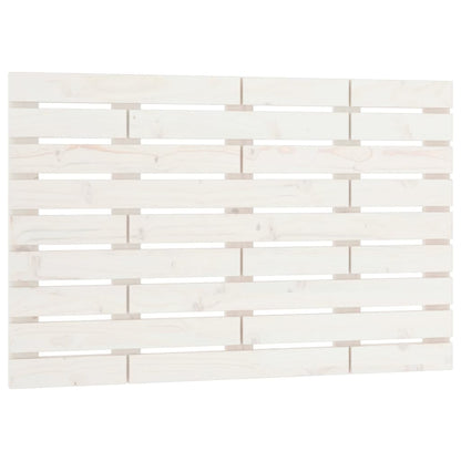 Solid Pine Wall Headboard, White 106x3x63 cm - Elegant Design