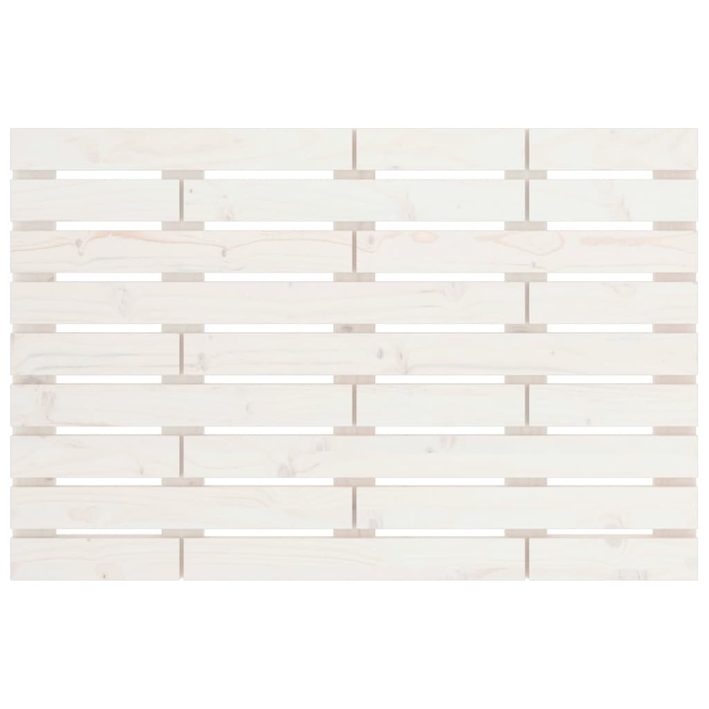Solid Pine Wall Headboard, White 106x3x63 cm - Elegant Design