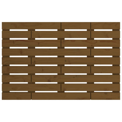 Honey Brown Pine Wall Headboard - 106x3x63 cm Solid Wood