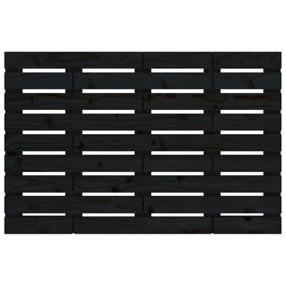 Solid Pine Black Wall Headboard 106x3x63 cm - Stylish Elegance