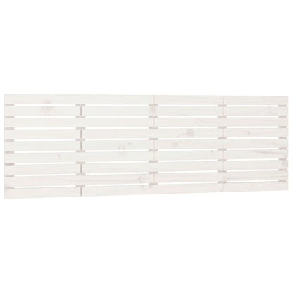 Solid Pine Wall Headboard - White, 206x3x63 cm