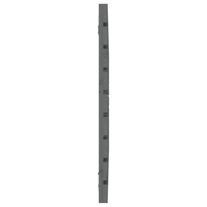 Solid Pine Wood Wall Headboard - Grey, 96x3x63 cm