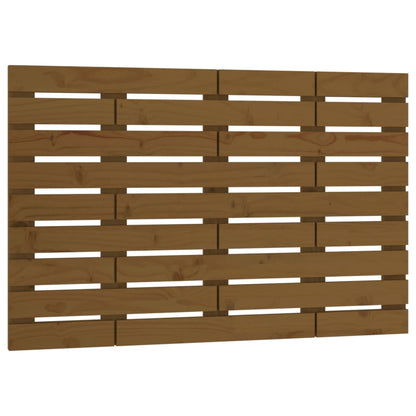 Solid Pine Wall Headboard, Honey Brown, 96x3x63 cm